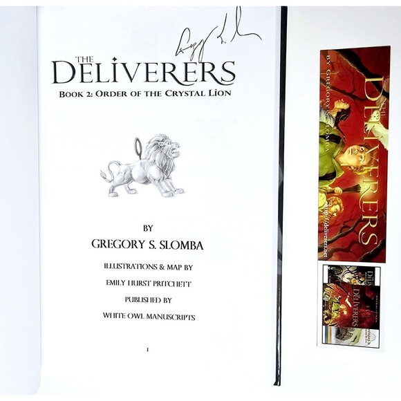 The Deliverers Sharky and the Jewel Series HC Books 1 2 & 3 AUTHOR SIGNED SLOMBA - Picture 7 of 13